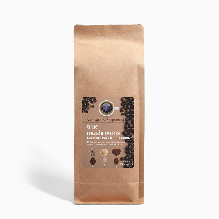 Mushroom Coffee Fusion - Lion’s Mane & Chaga 16oz - TRUEMSHRMS