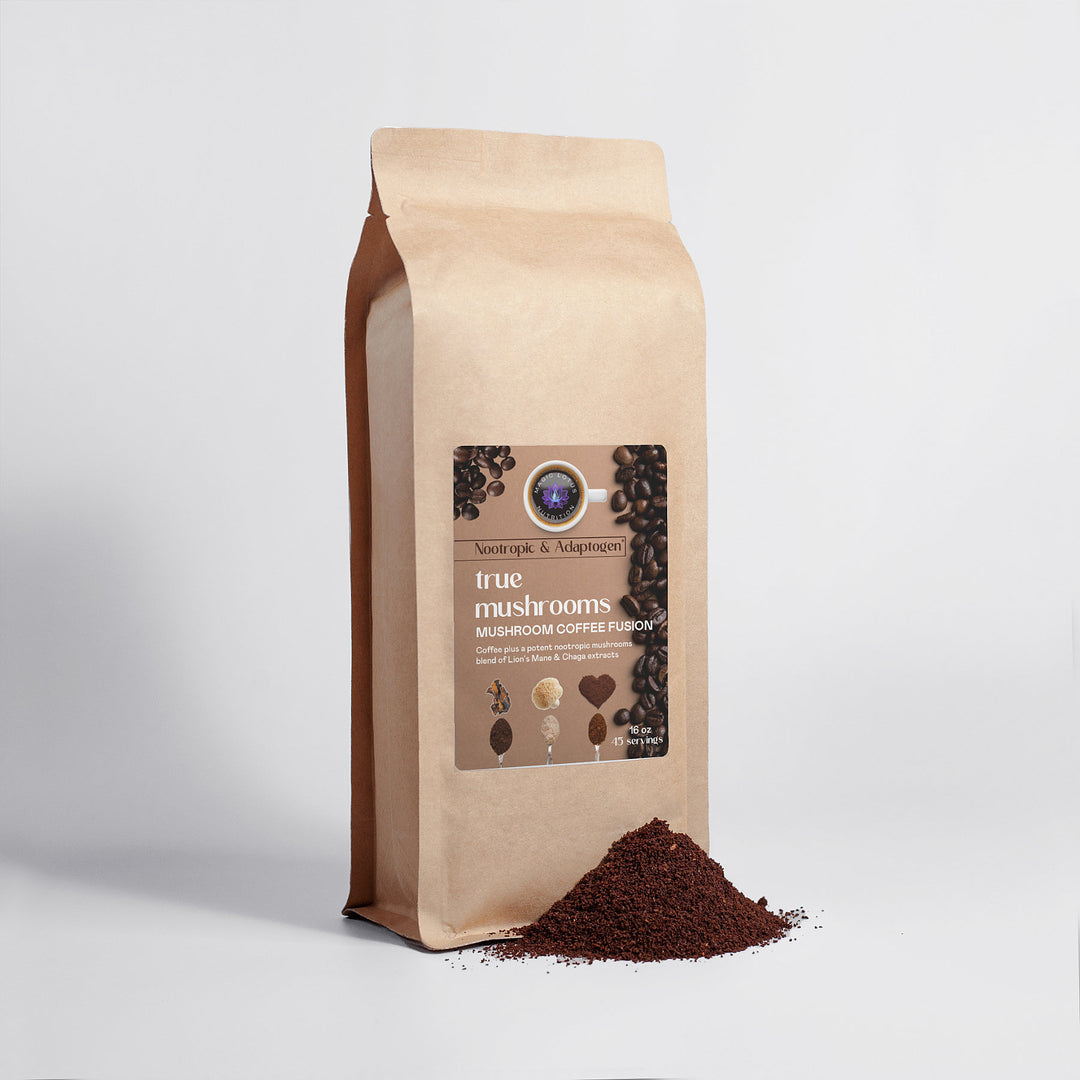 Mushroom Coffee Fusion - Lion’s Mane & Chaga 16oz - TRUEMSHRMS